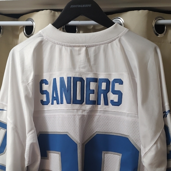 Barry Sanders White and Blue Football Jersey( Brand New With Tags) - Picture 2 of 16